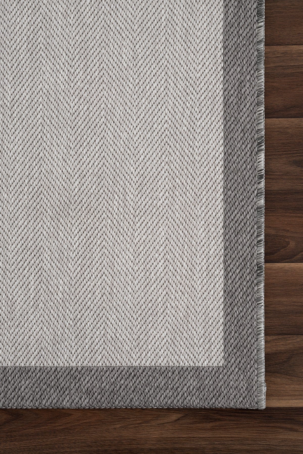 Fresco Soft Gray Anthracite Washable Rug A3936A