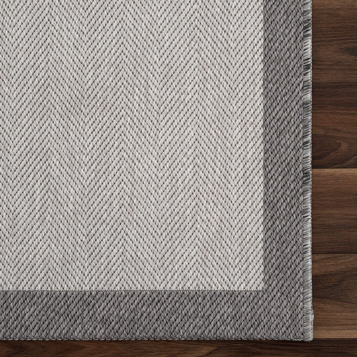 Fresco Soft Gray Anthracite Washable Rug A3936A