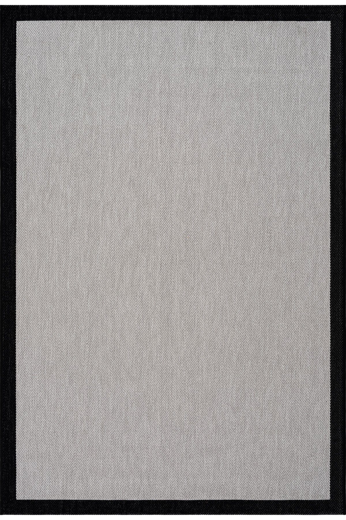 Fresco Soft Gri Siyah Yıkanabilir Halı A3936A