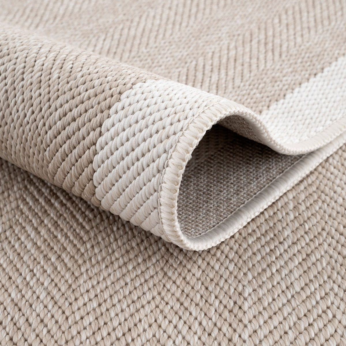 Fresco Soft Mink Ecru Washable Rug A3936A