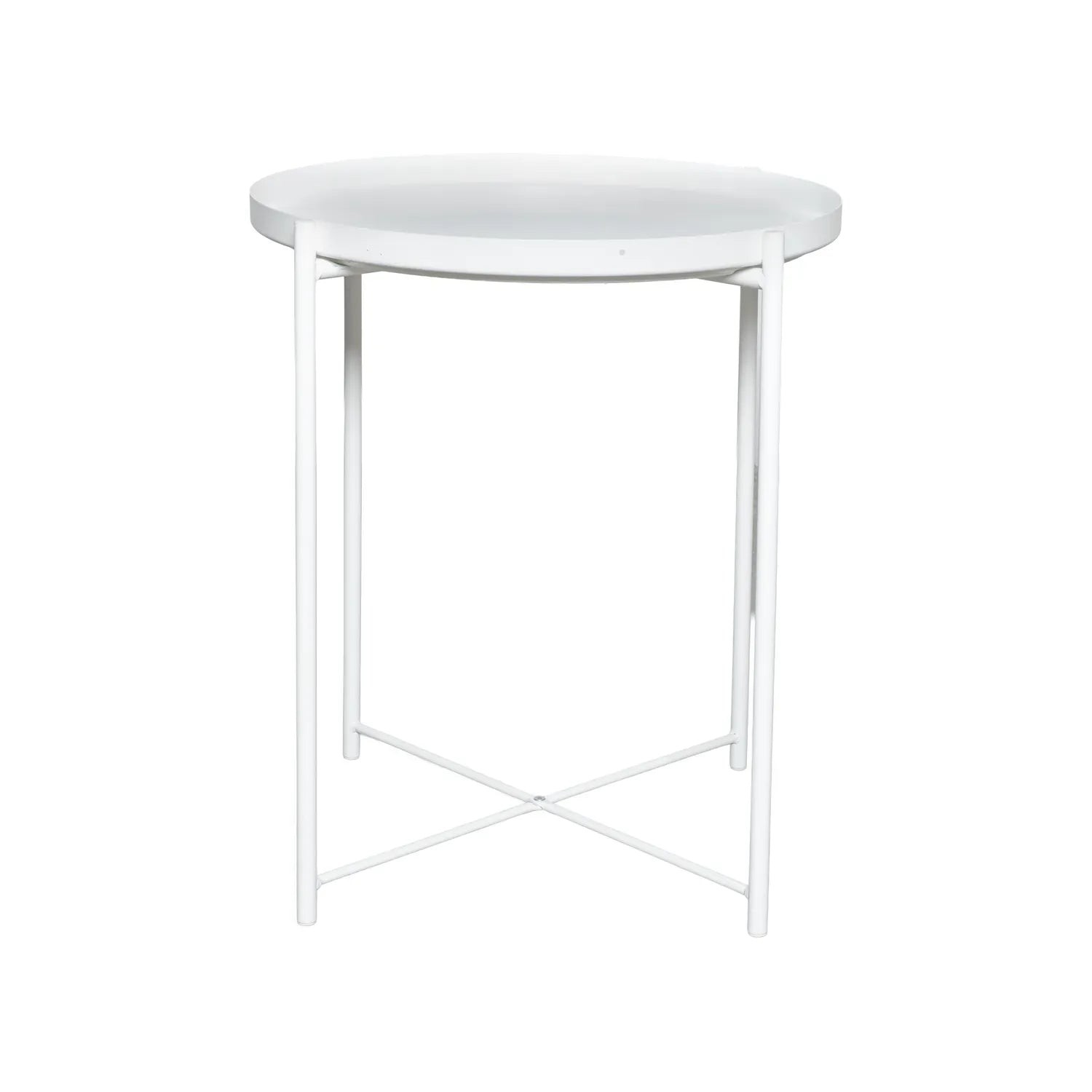 Gladom Yan Sehpa Metal Beyaz 10603