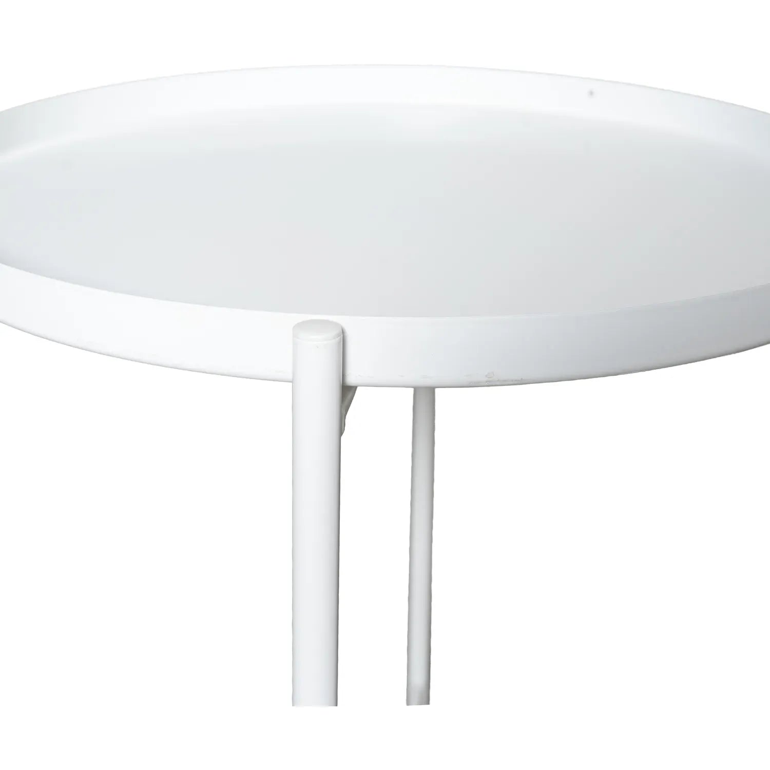 Gladom Yan Sehpa Metal Beyaz 10603