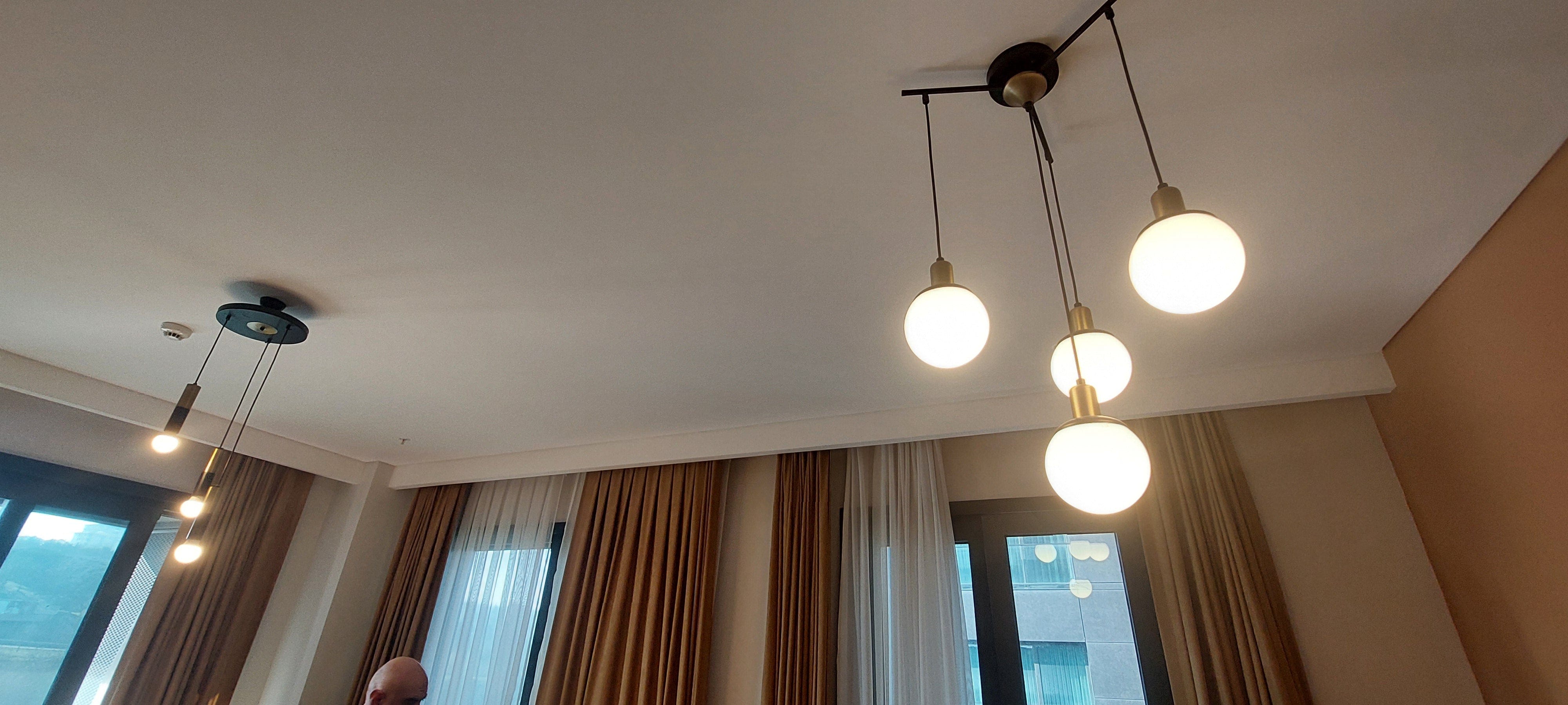 Globon Quadruple Pendant Lamp / Chandelier Black 11385