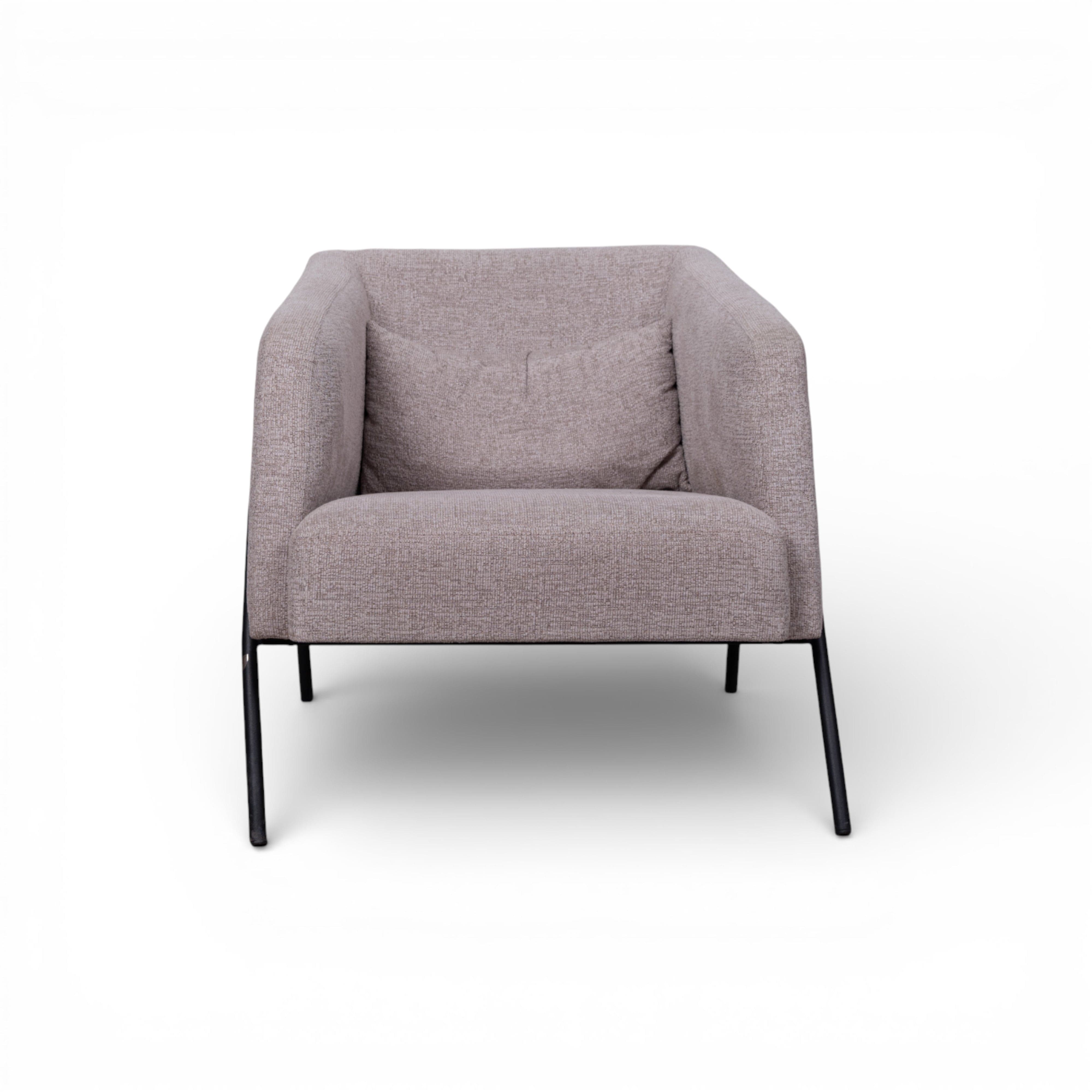 Kamin Berjer Keten Gri 11171