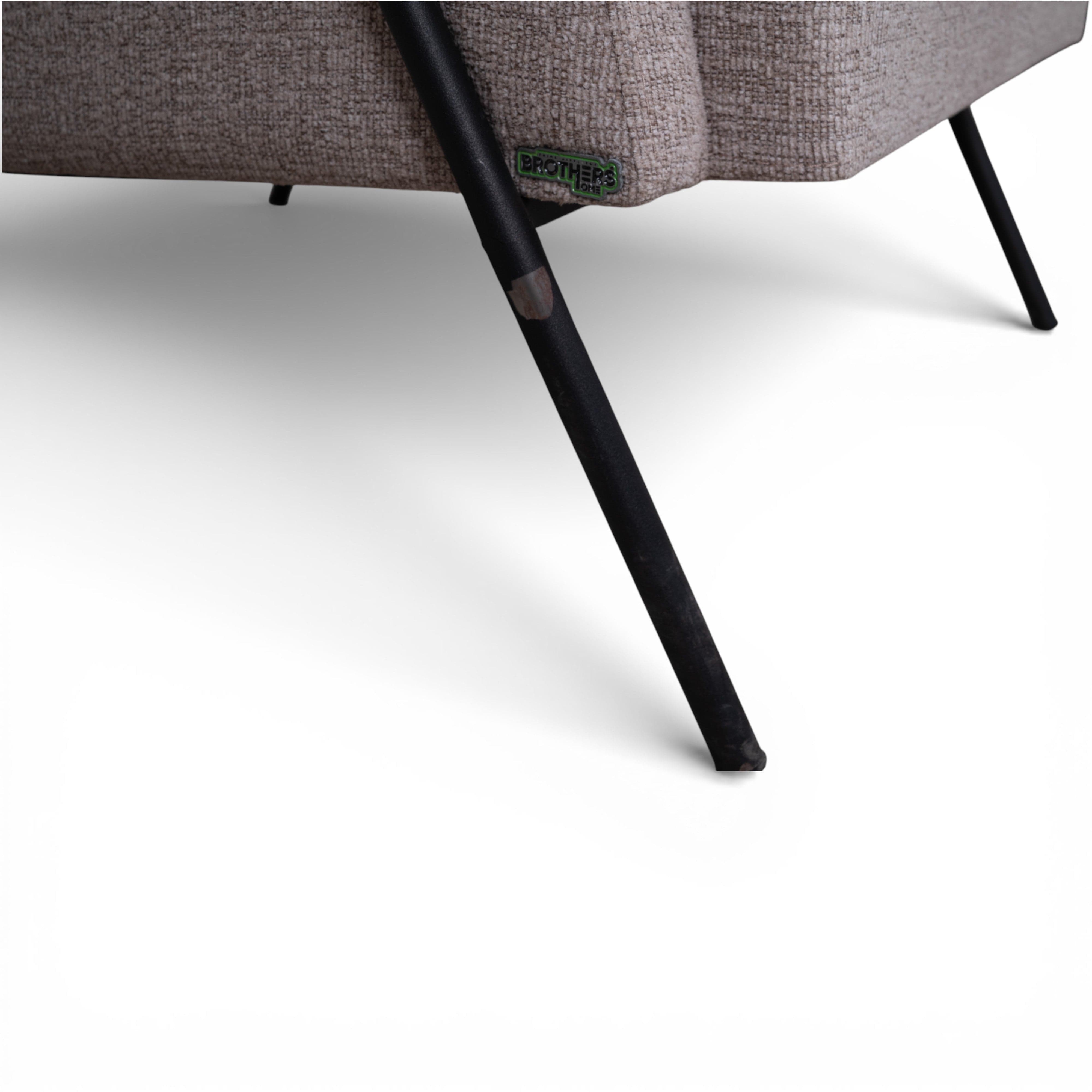 Kamin Berjer Keten Gri 11171