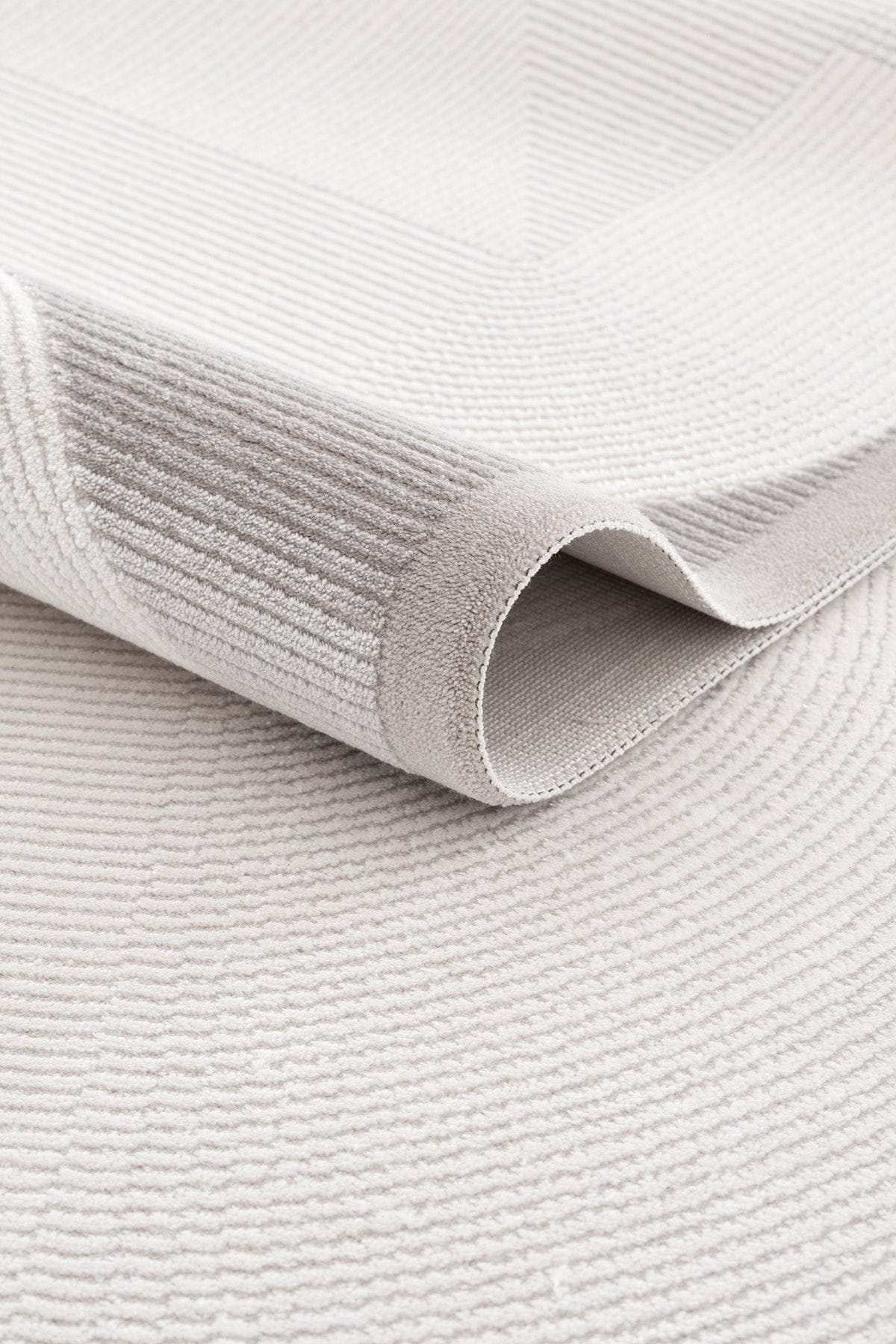 Koza Luna Cream Grey Living Room Rug A2700C