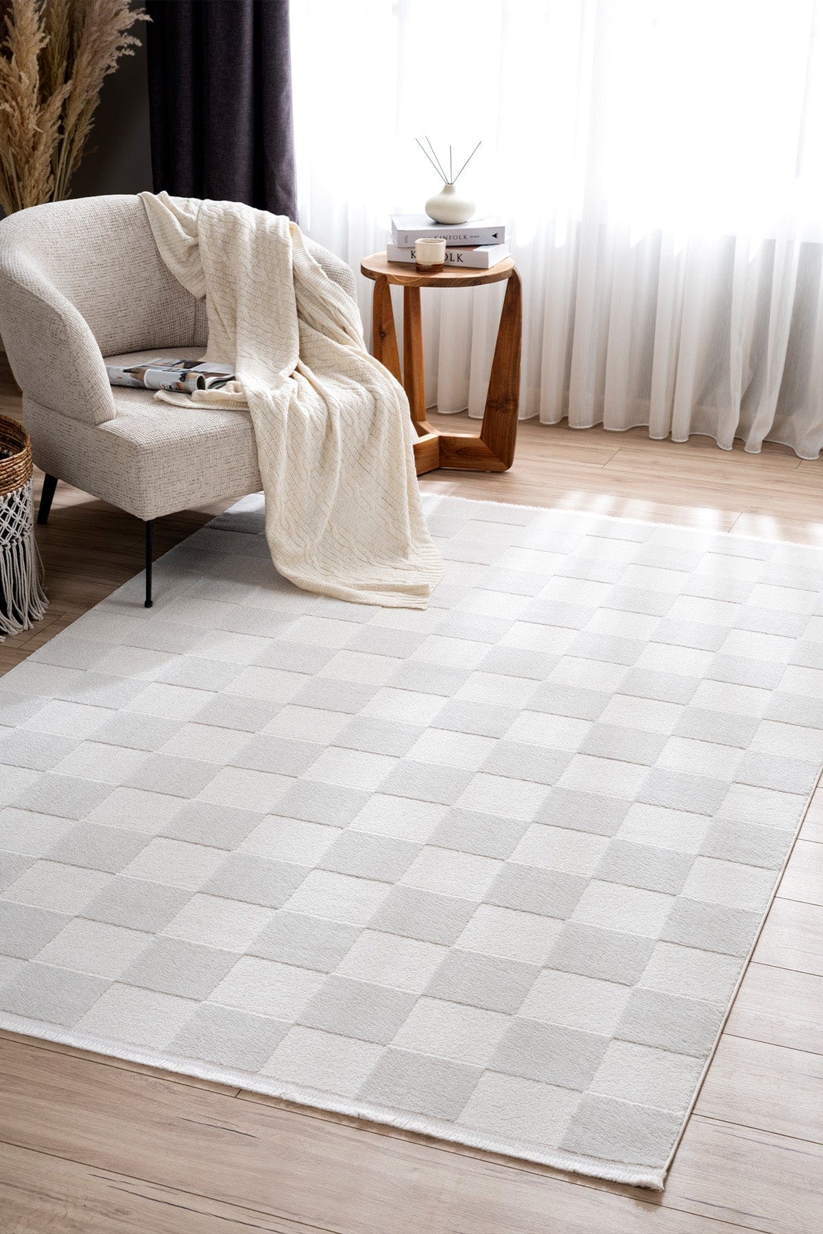 Koza Hayad Monaco Cream Dust-Free Rug 33470B