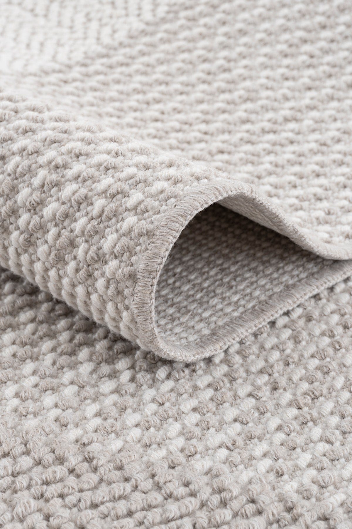 Koza Nomad Cream Mink Living Room Rug A3568B