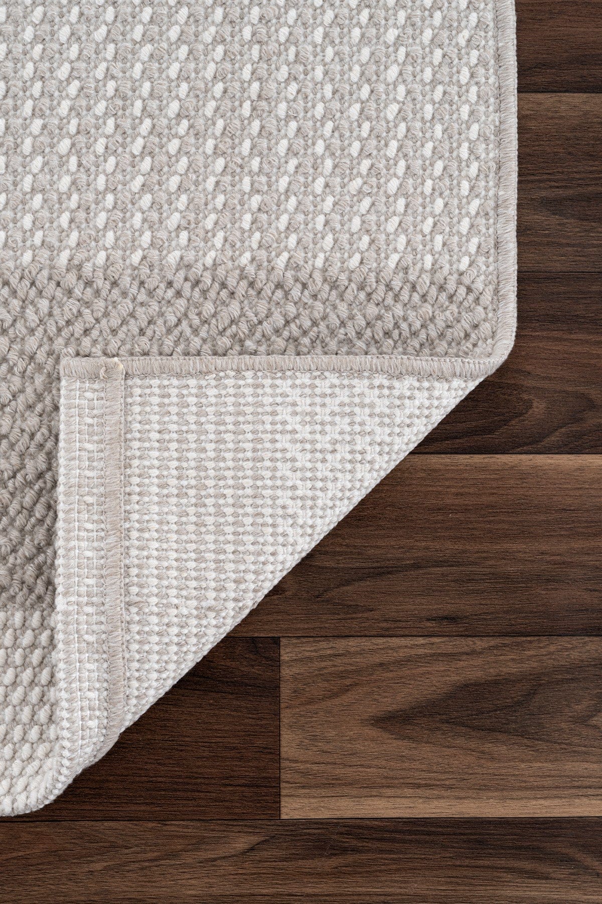 Koza Nomad Cream Mink Living Room Rug A3568B