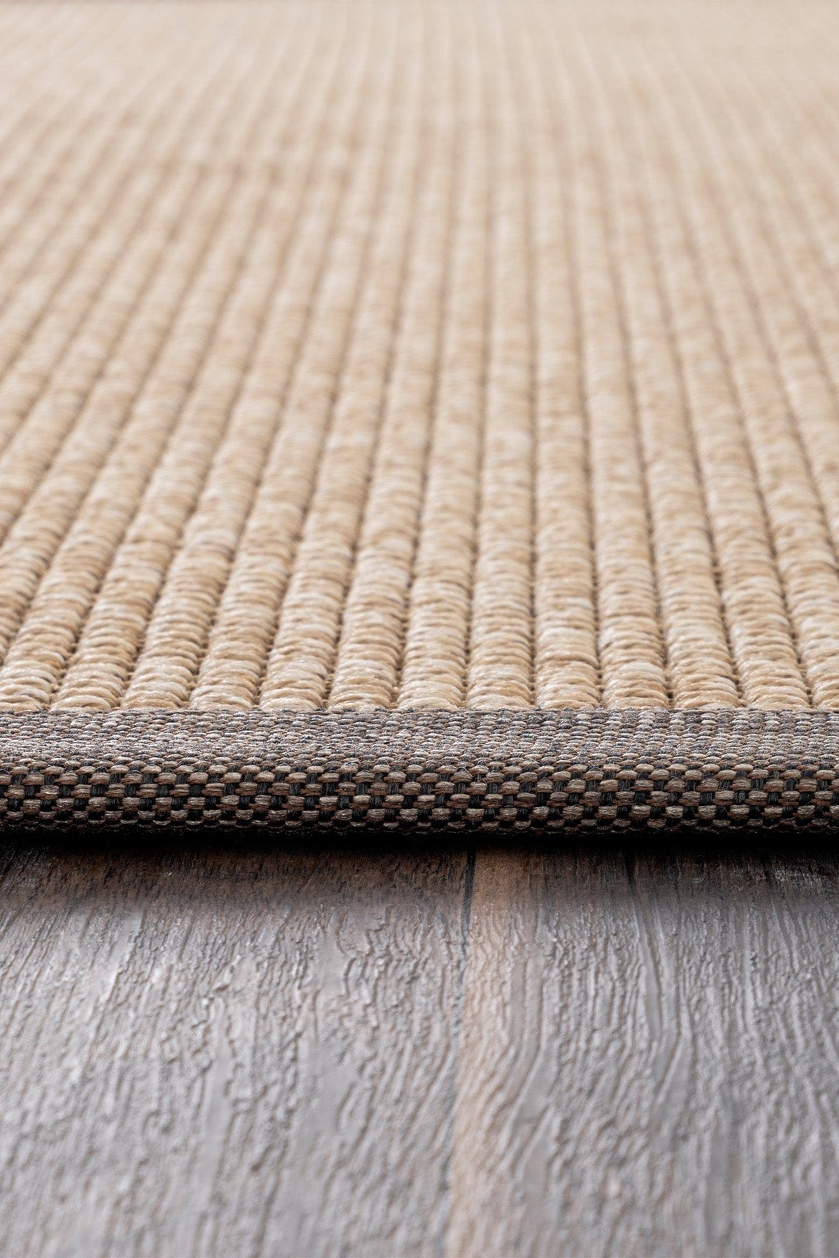 Koza Premium Sahara Natural-Border Coffee Orange Sisal Rug B3610B