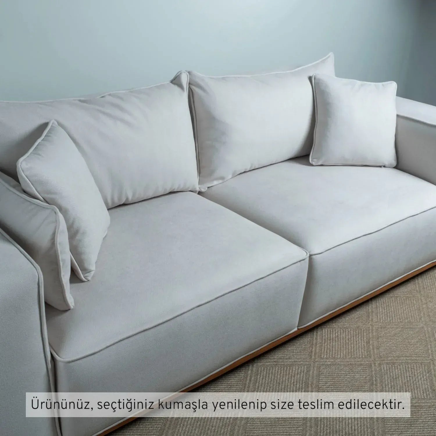 Lagom Üçlü Koltuk Kadife 11028