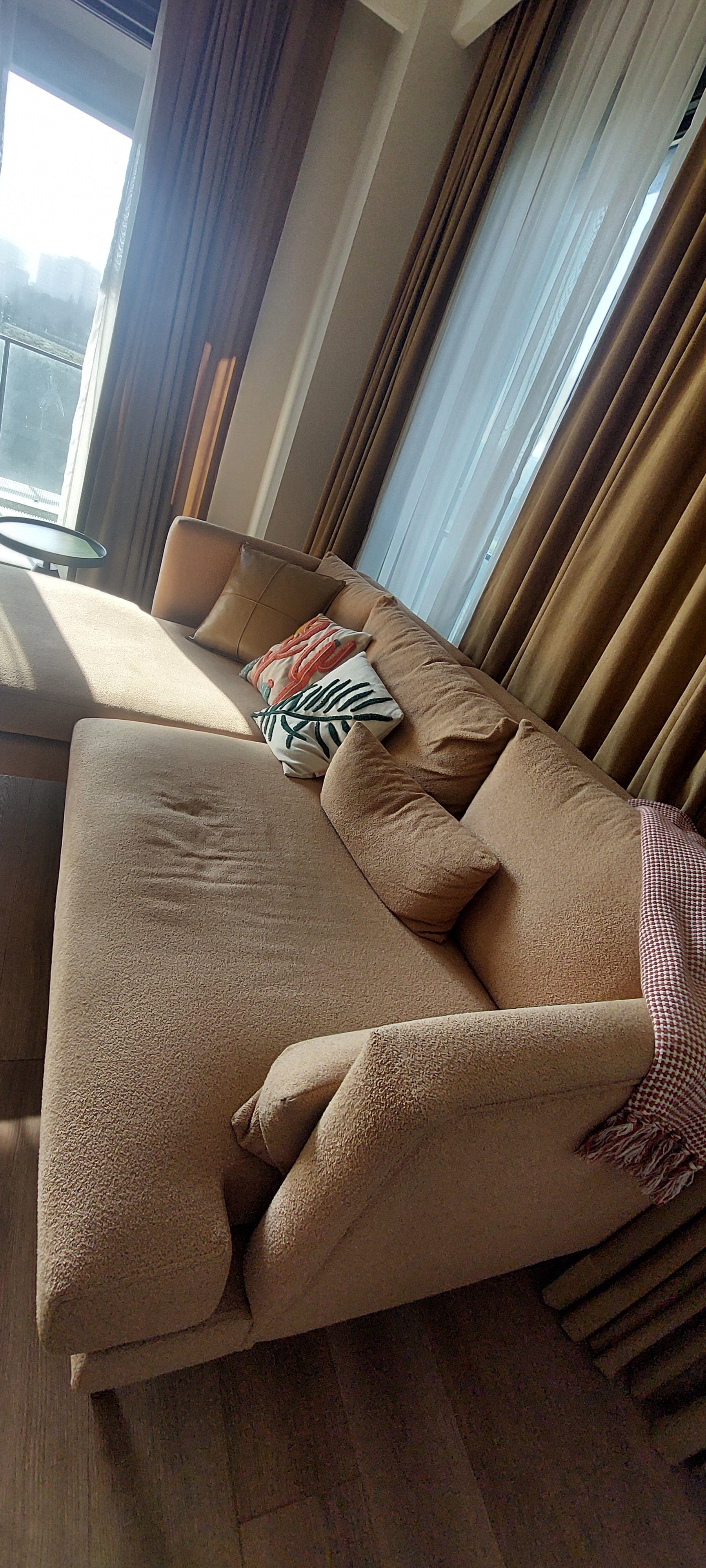 Lewis Corner Sofa Salmon 11376