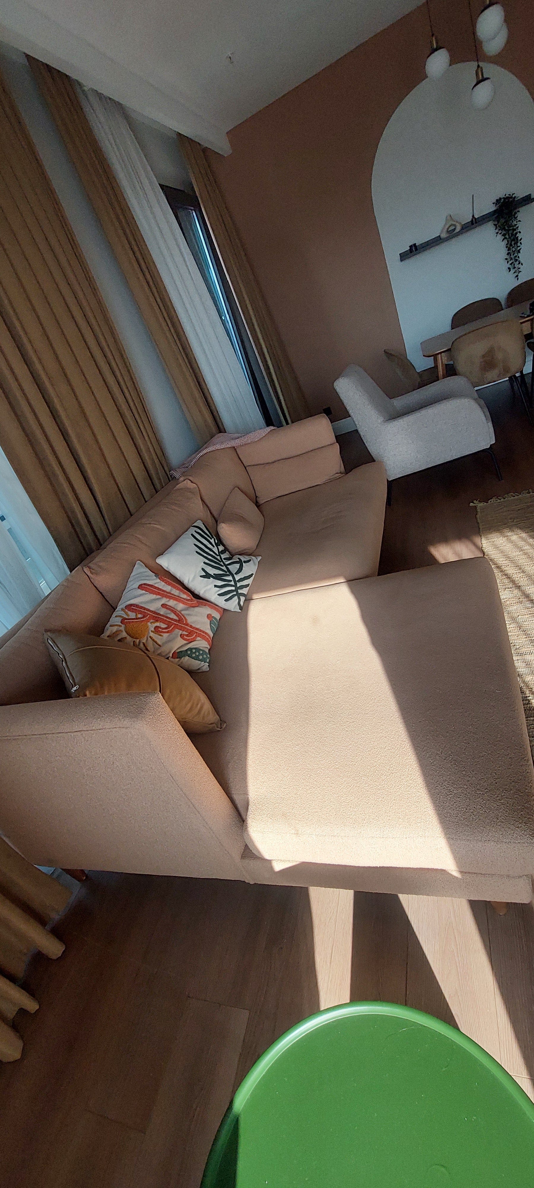 Lewis Corner Sofa Salmon 11376