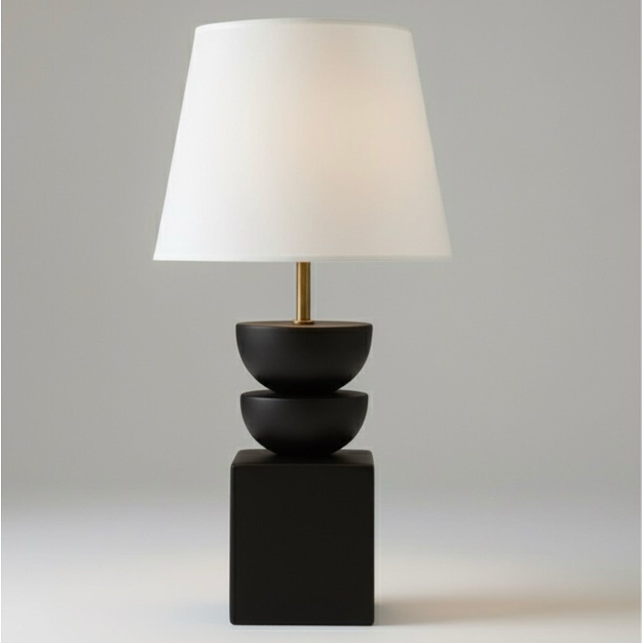 Lima Hemisphere Detailed Large Black Lampshade