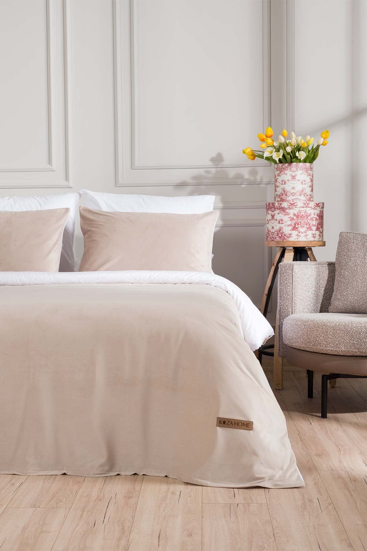 Linda Viscose Velvet Double Duvet Cover Set 200x220 5008