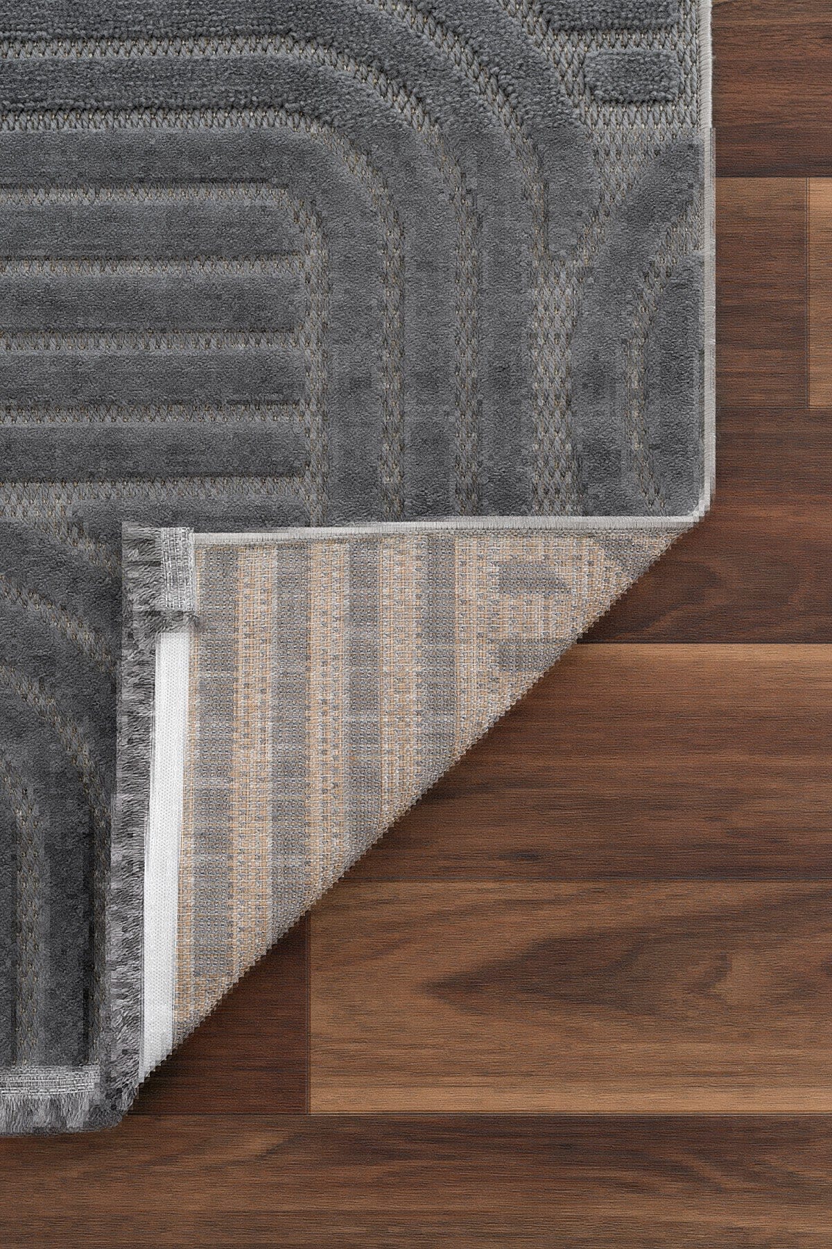 Lisbon Anthracite Living Room Rug A1766D