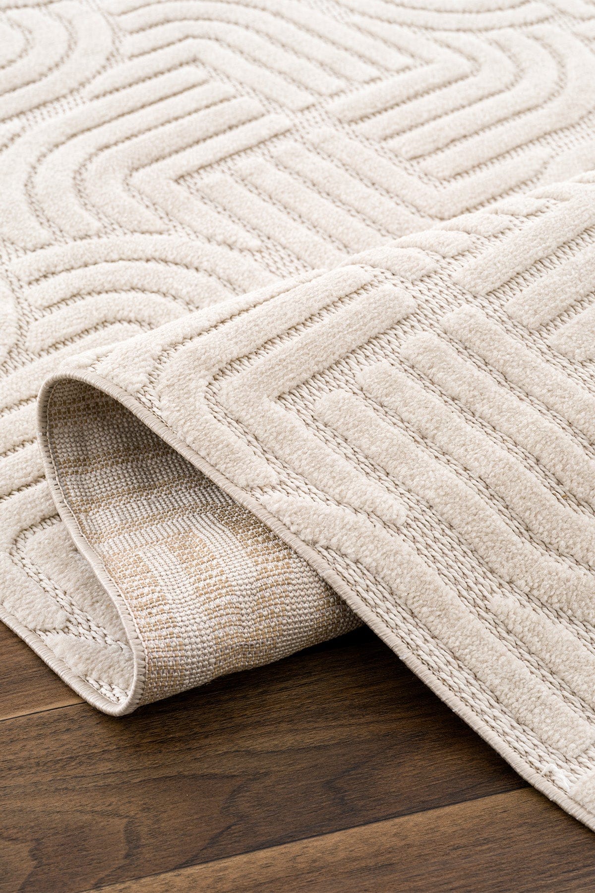 Lisbon Beige Living Room Rug A1761B
