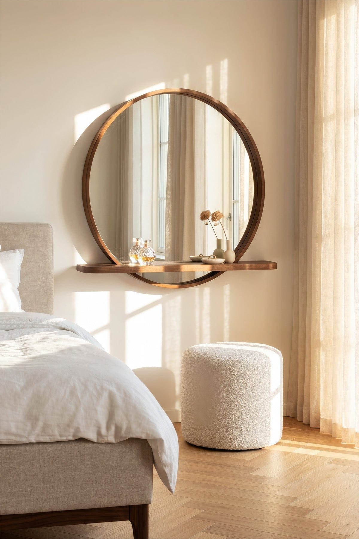 Luma Raflı Ayna 60 Cm