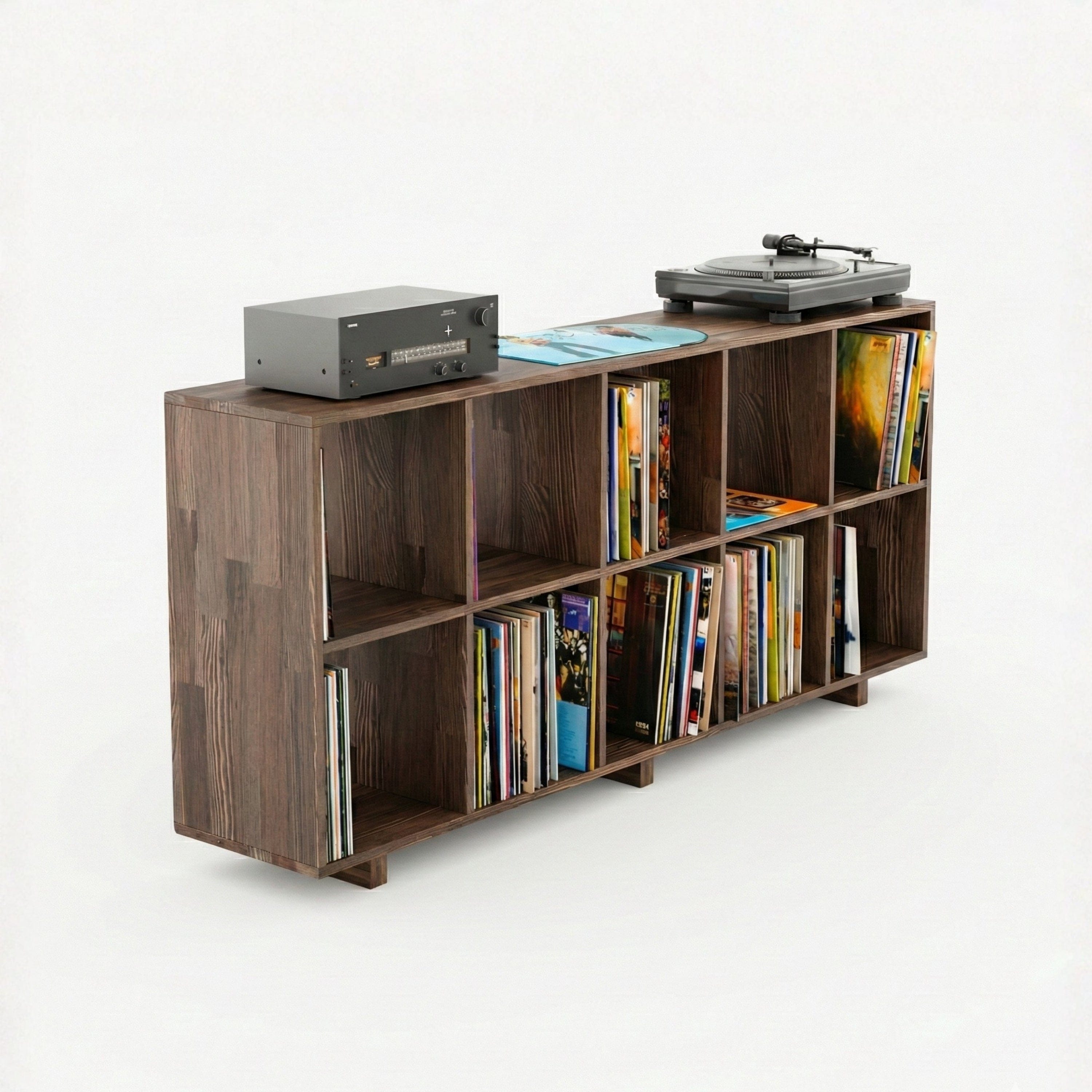 Solid Wood Open Shelf Unit