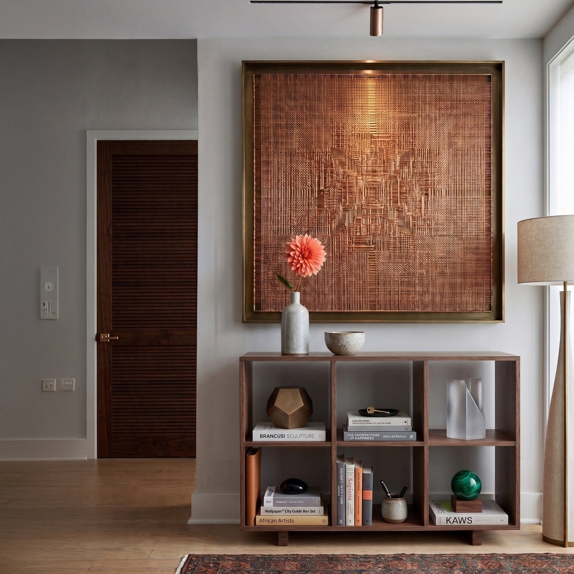 Solid Wood Open Shelf Unit