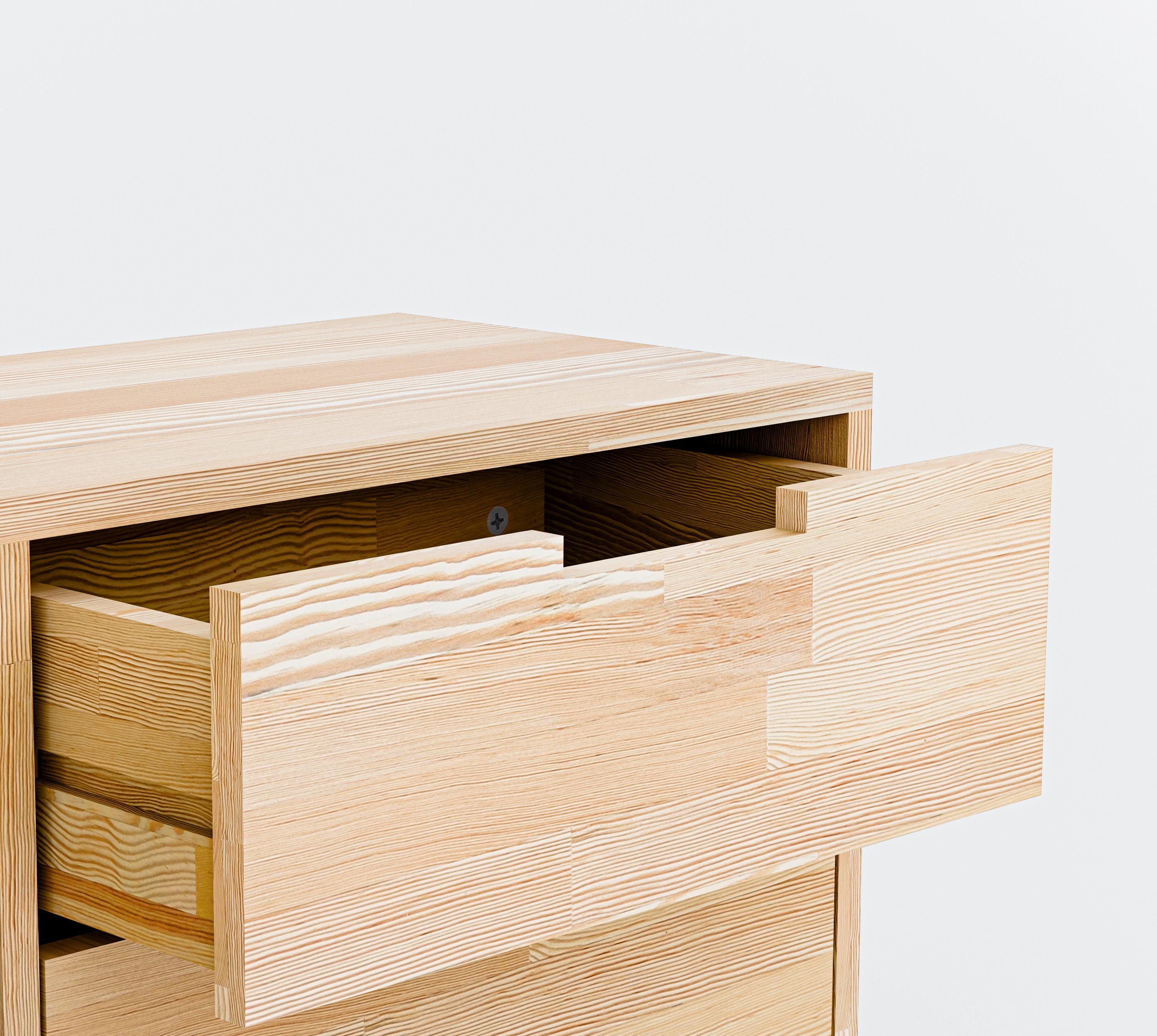 Masif Ahşap Çekmeceli Büfe