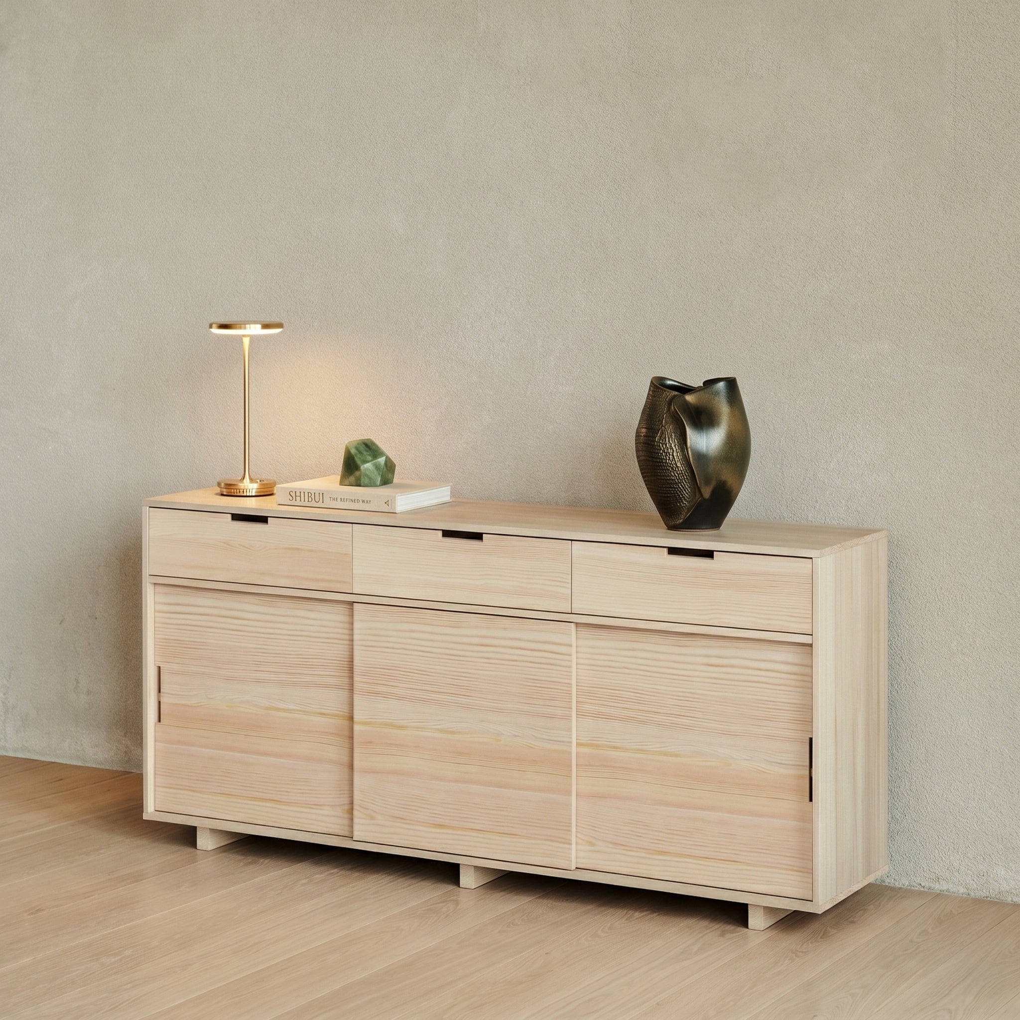 Solid Wood Sideboard with Drawers