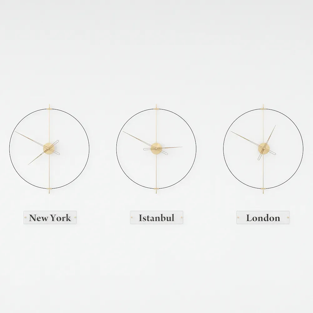 otel lobisi dünya saatleri london new-york istanbul