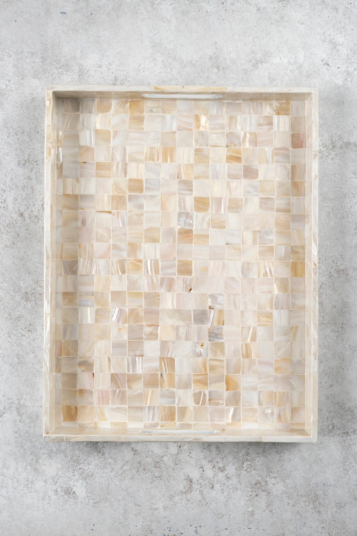Meander Nacreous Mosaic Checkered 3-Piece Decorative Tray 4325