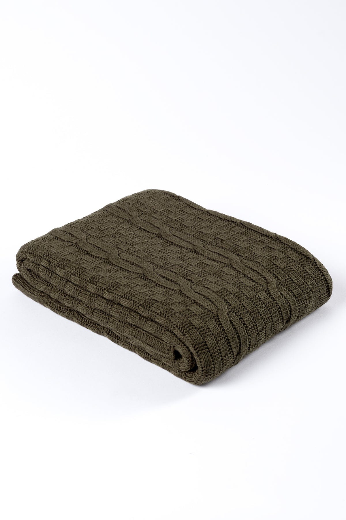 Mendi Khaki Acrylic Throw Blanket 130X170 2535