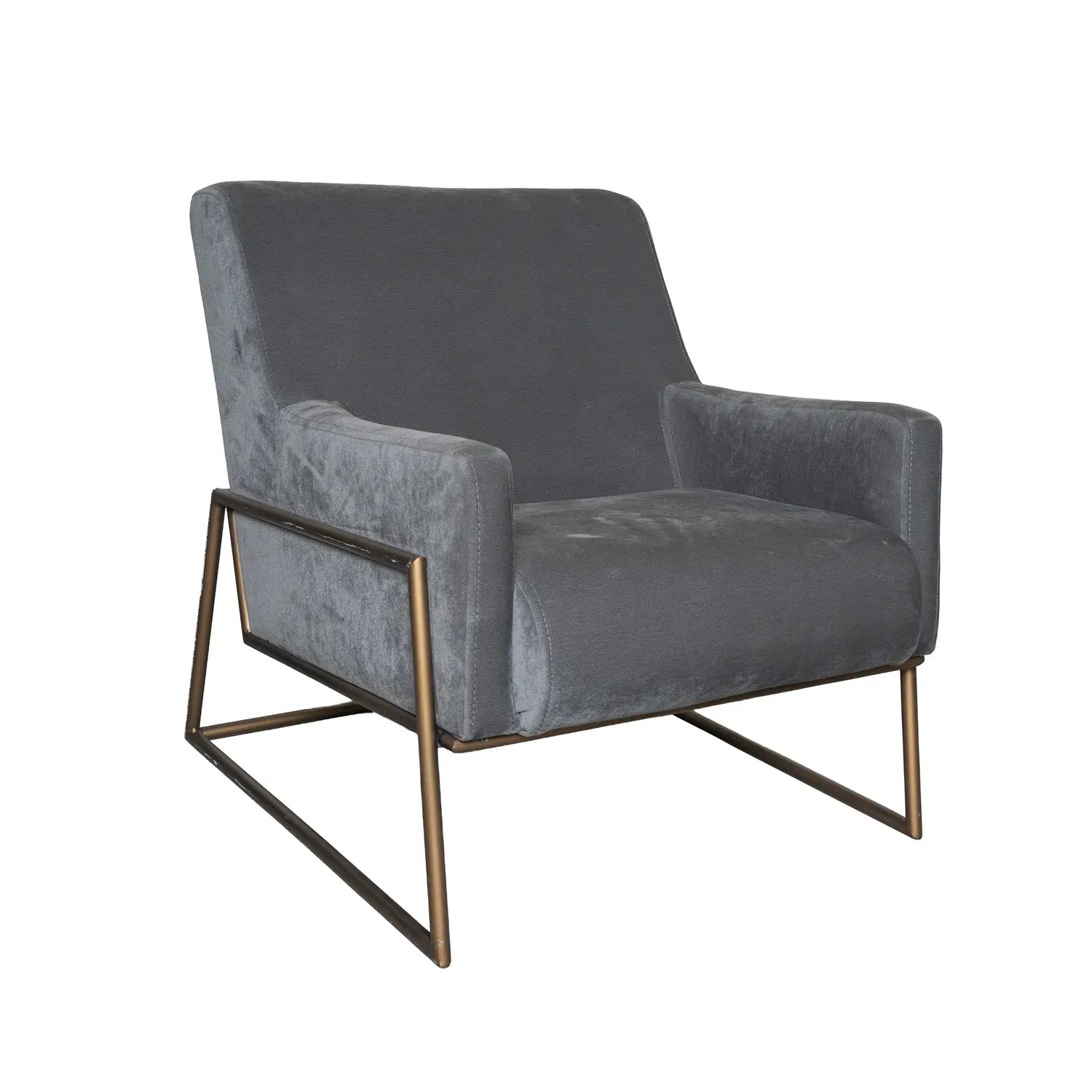 Metal Ayaklı Berjer Füme 10606