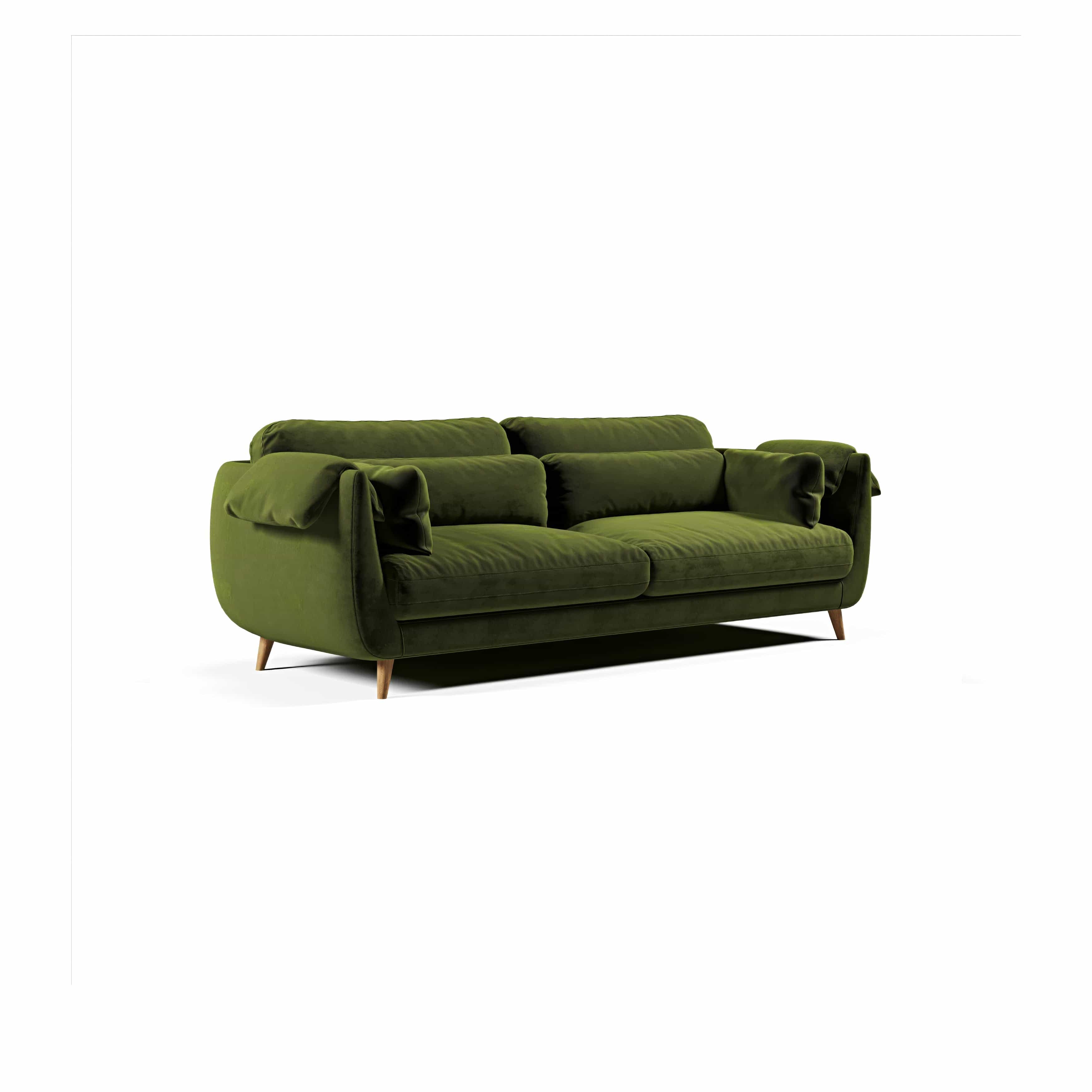 Mevy Üçlü Koltuk Kadife