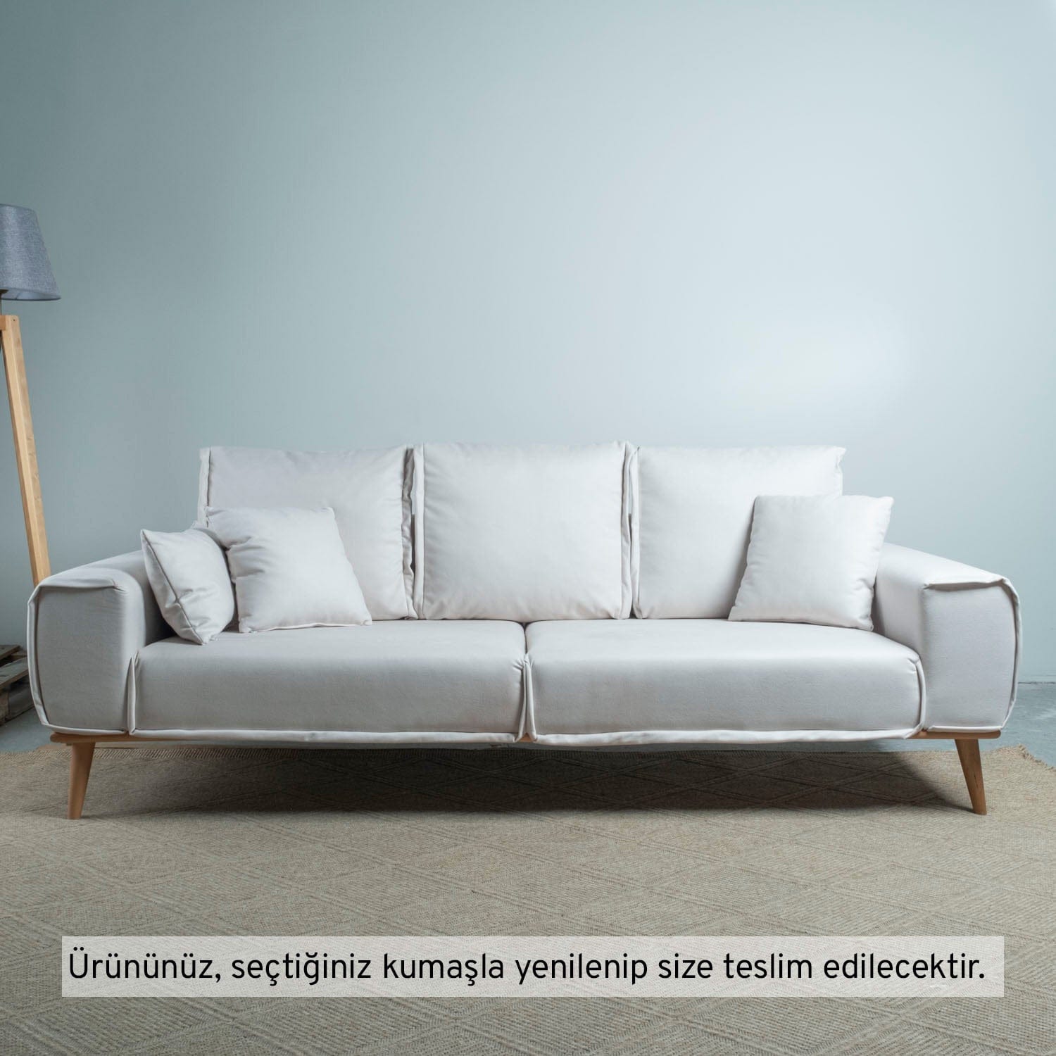 Neomi Üçlü Koltuk Kadife 11023