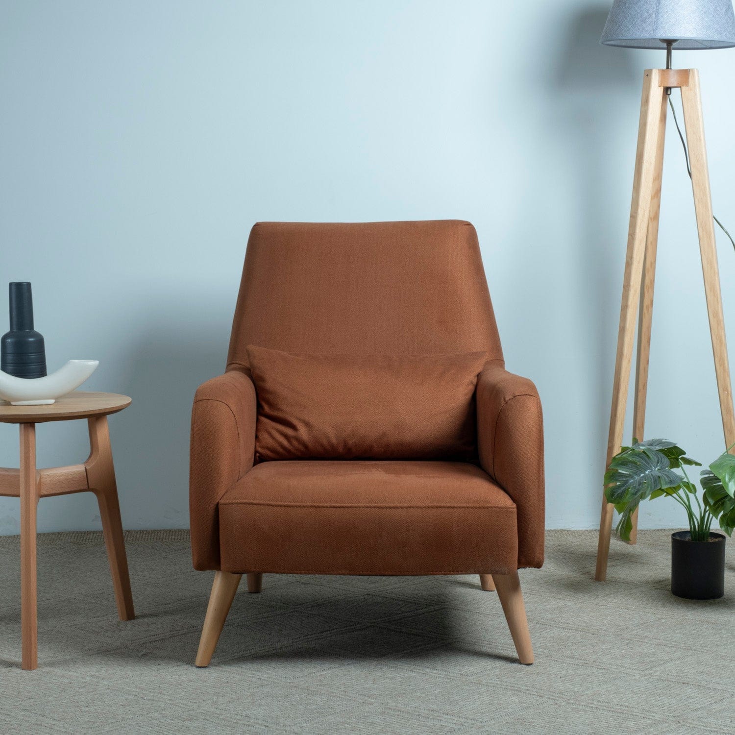 Neomi Wood Berjer Kadife Kiremit 0359