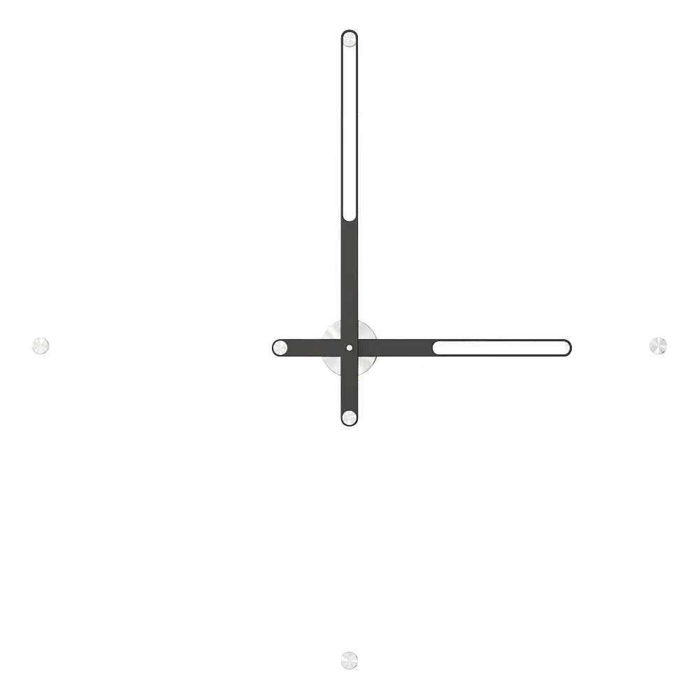 duvar saati 90 cm. gümüş mat siyah