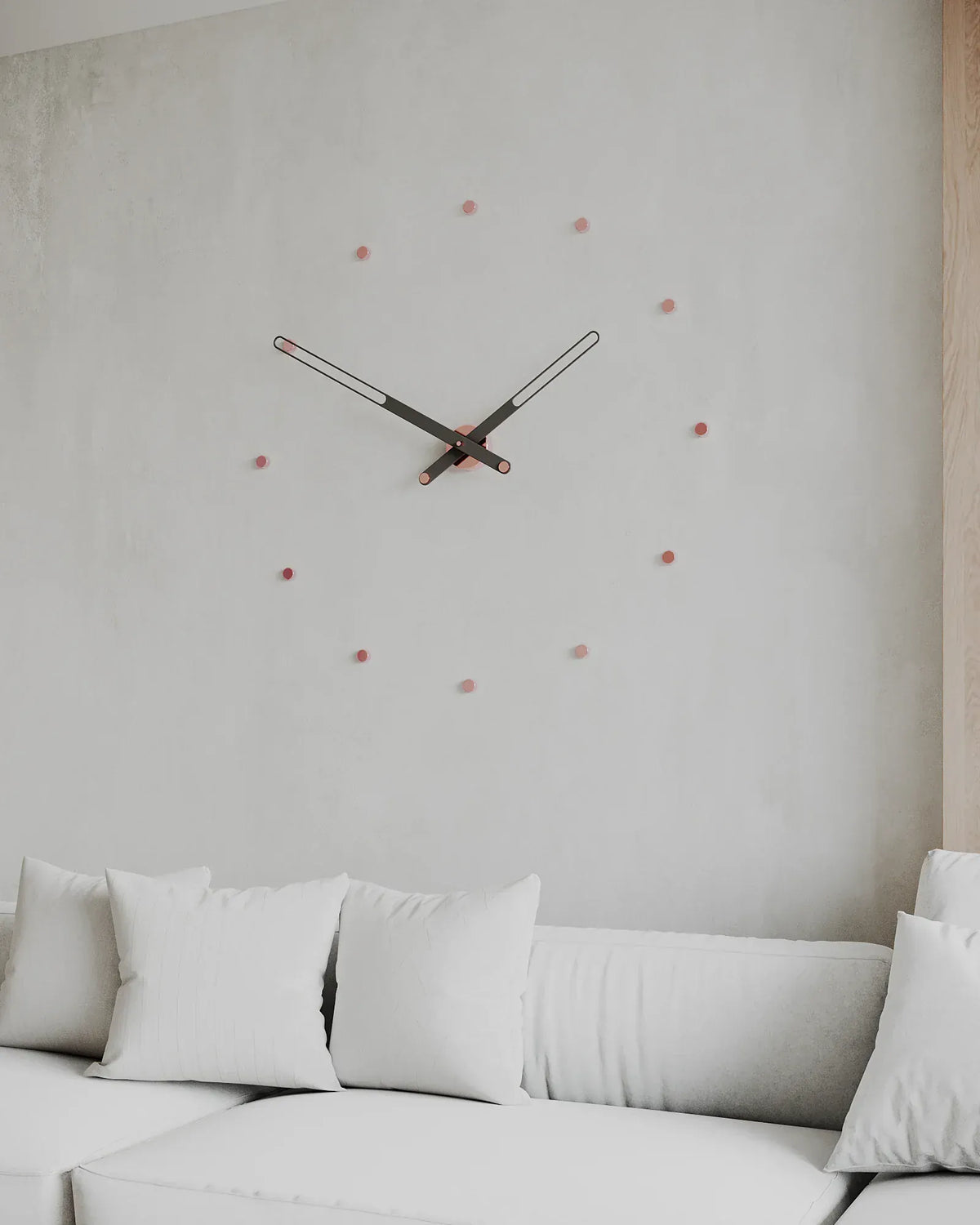 nile indicator duvar saati 90 cm. rosegold