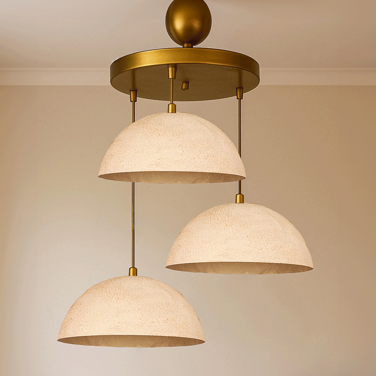 Nina Üçlü Avize Karbon Beton