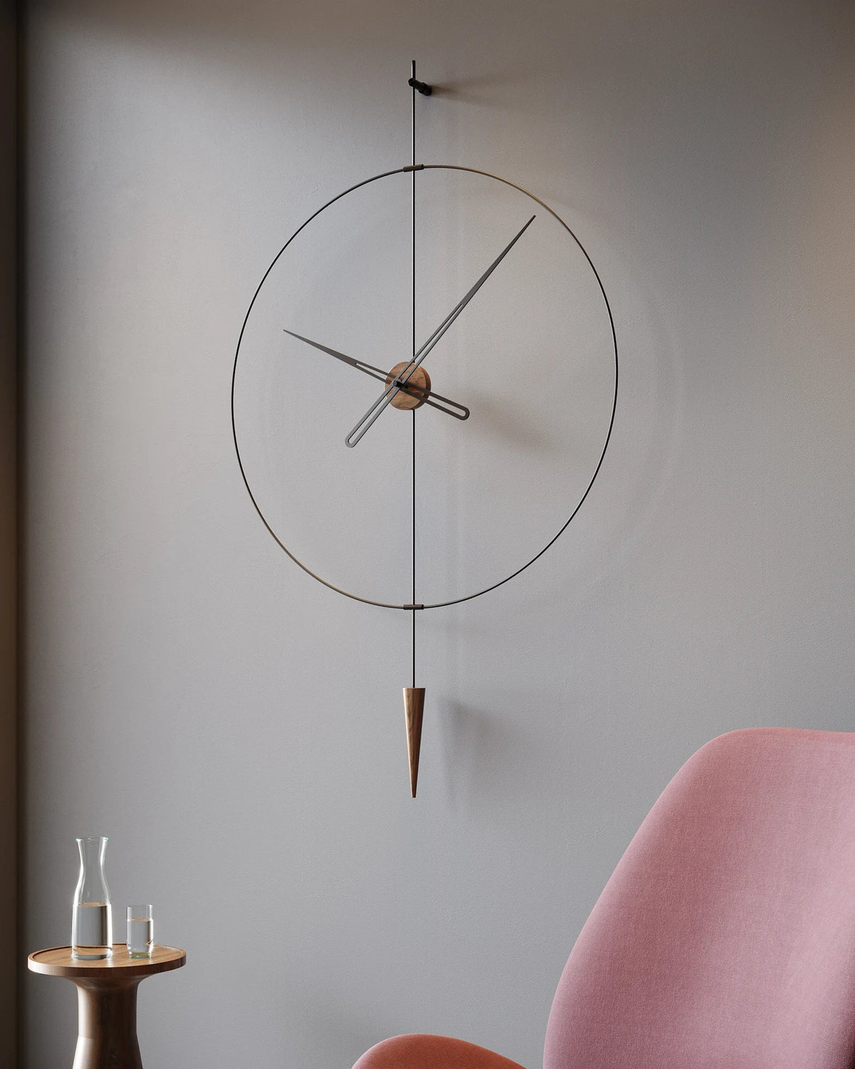 pendulum plus sarkaçlı duvar saati 60 cm