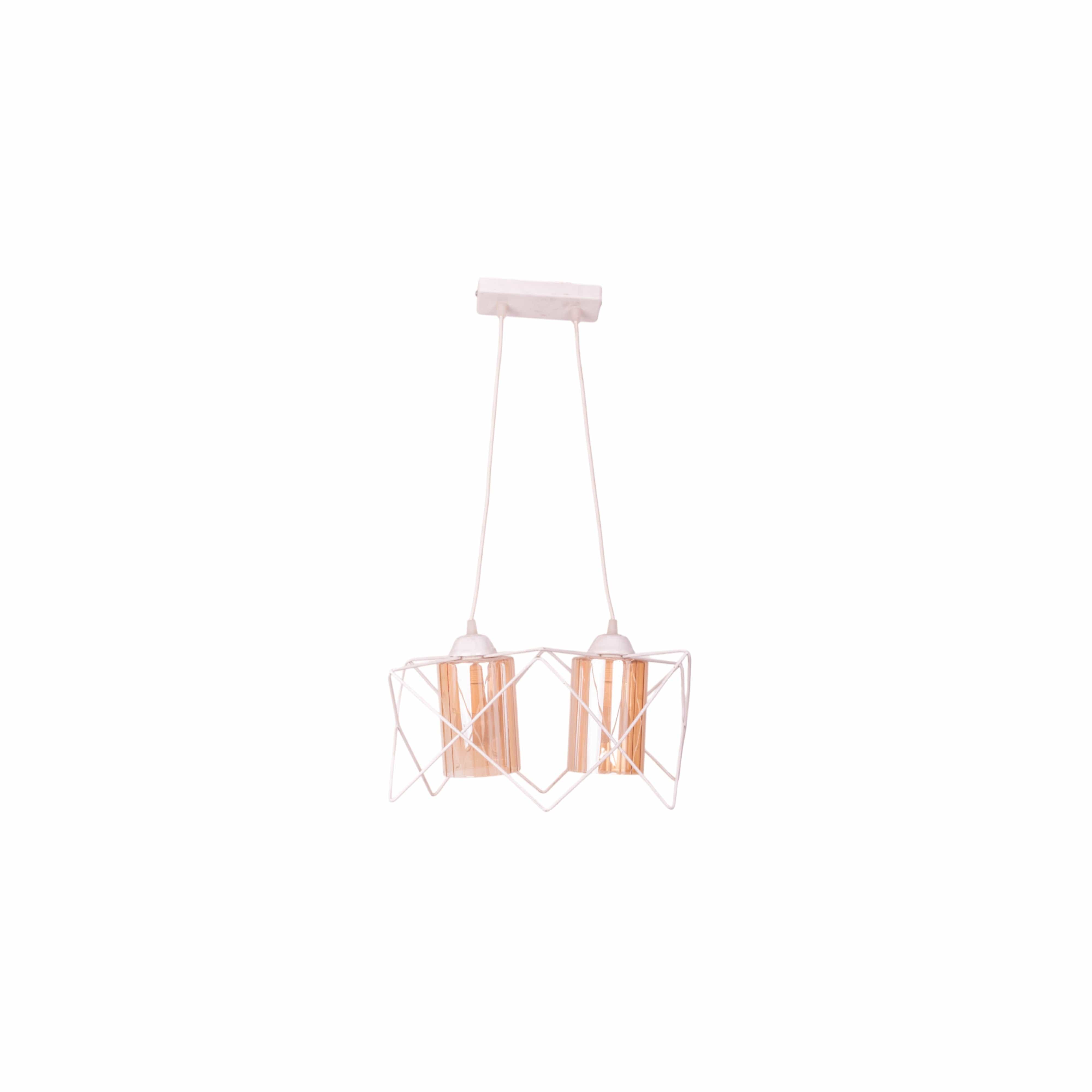 Prism White Double Chandelier 11368