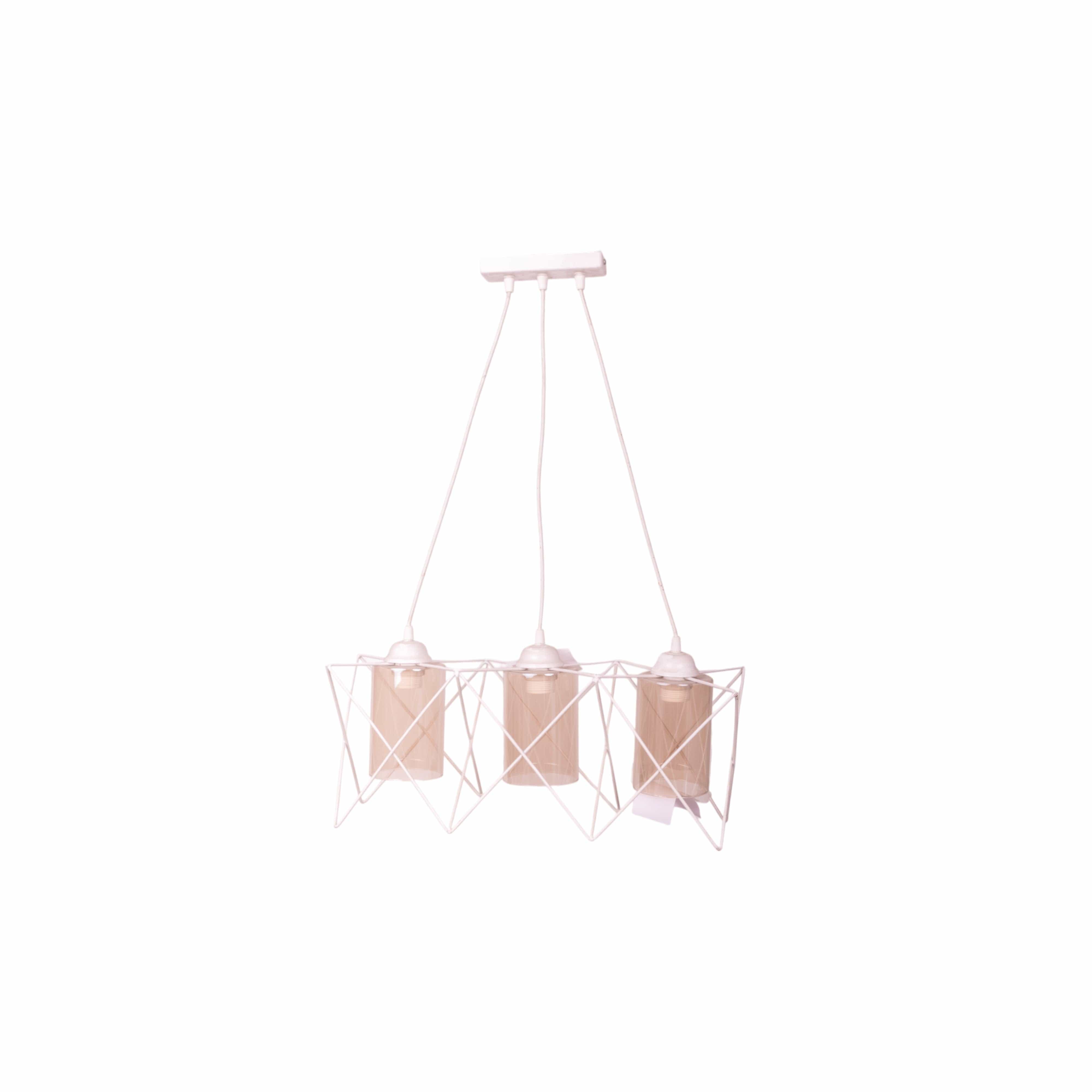 Prism White Triple Chandelier 11344