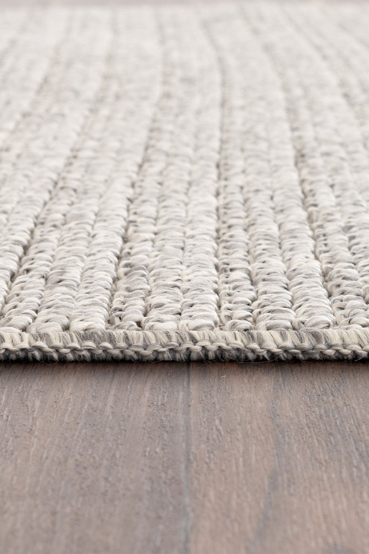Retro Plain Grey Flatweave Rug A3190A
