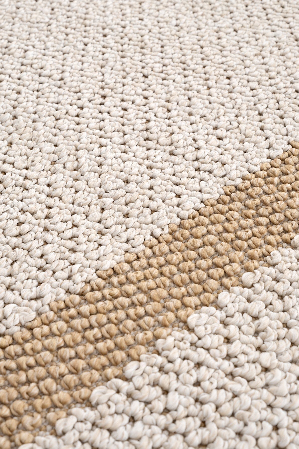Retro Plain Cream Natural Bordered Rug A3234A