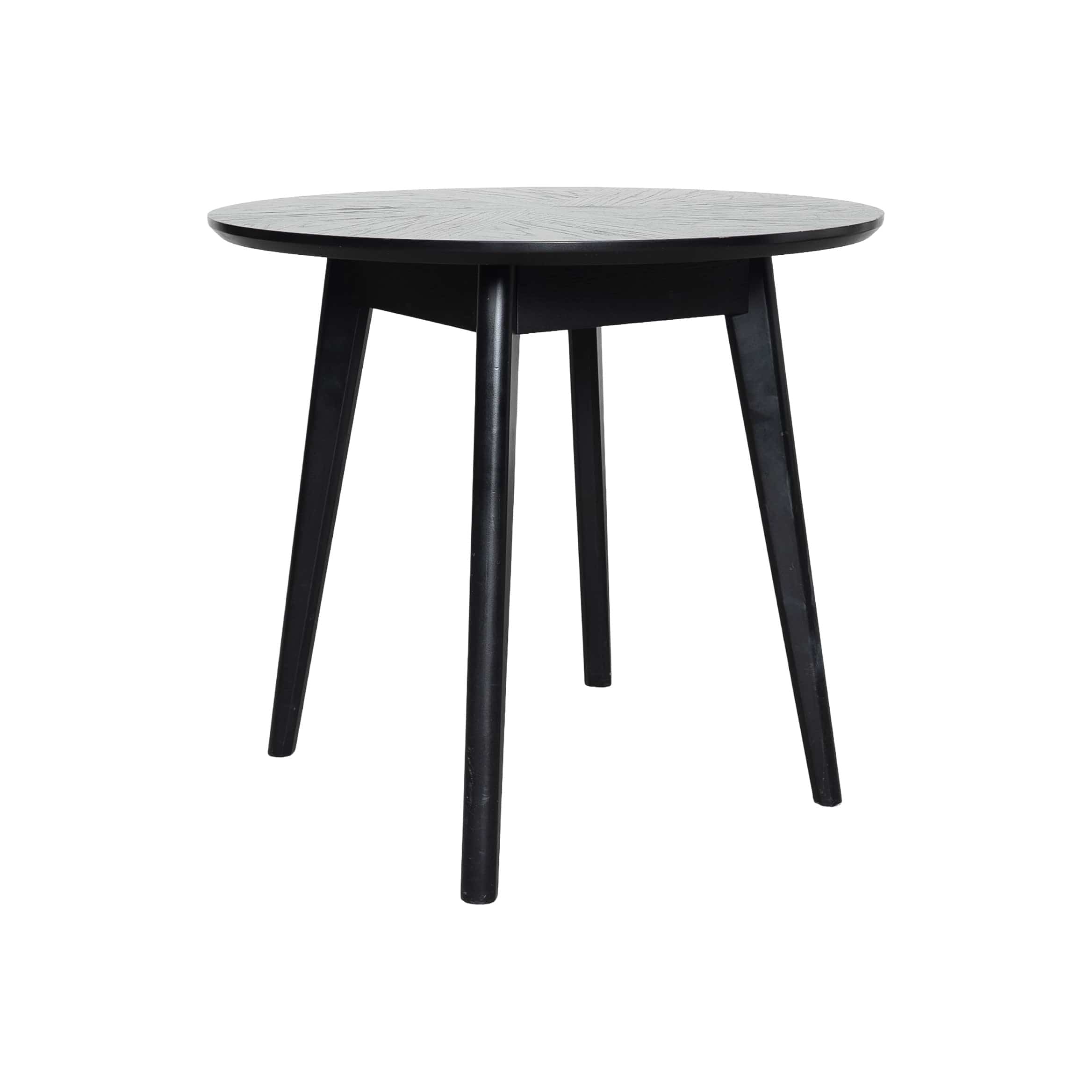 Rove Siyah Yemek Masası 90 cm Ahşap Siyah 10546