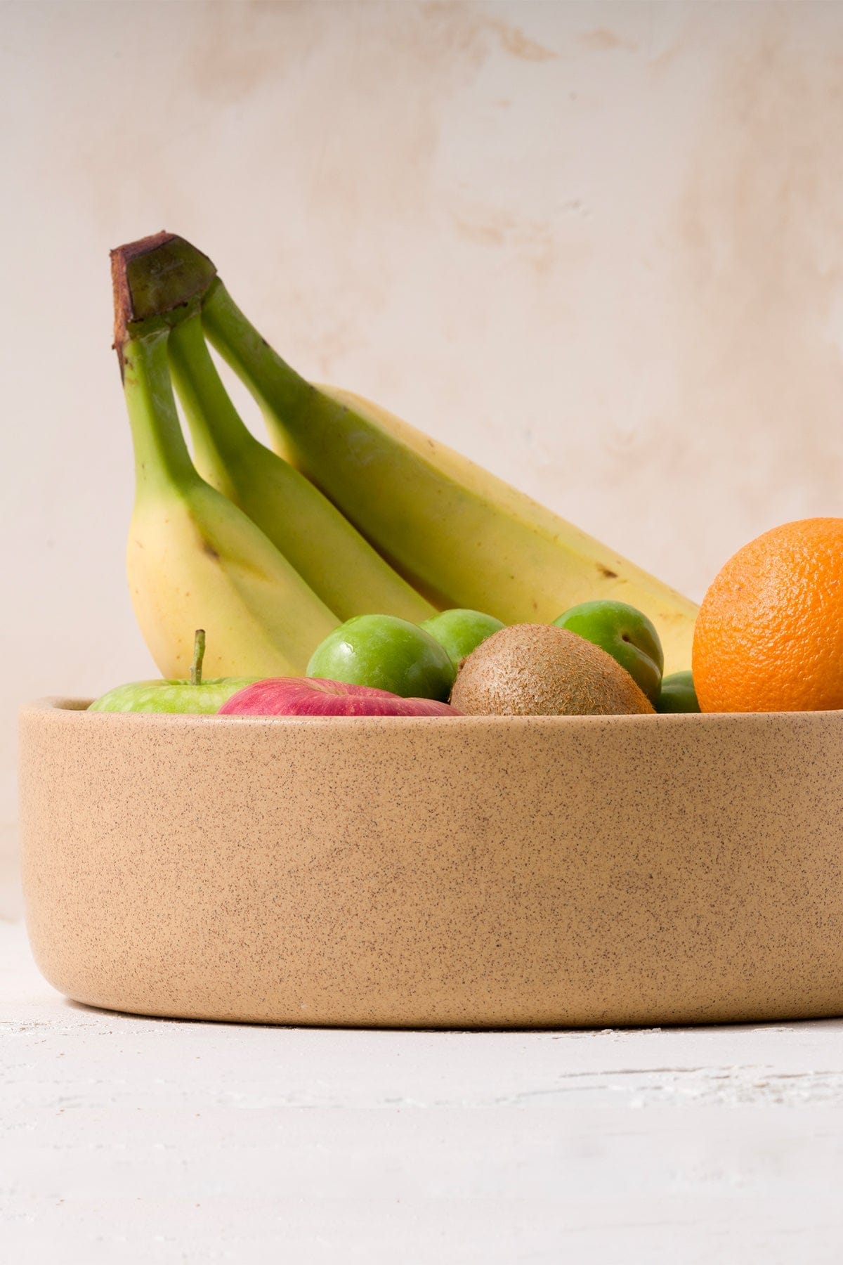 Sateen Bej Büyük El Yapımı Dekoratif Süzgeç 8603