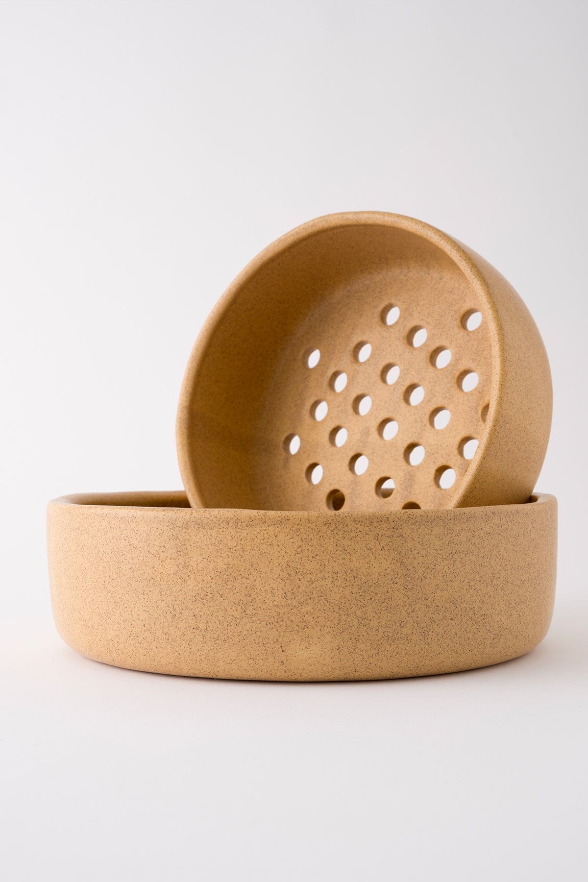 Satin Beige Small Handmade Decorative Sieve 8601
