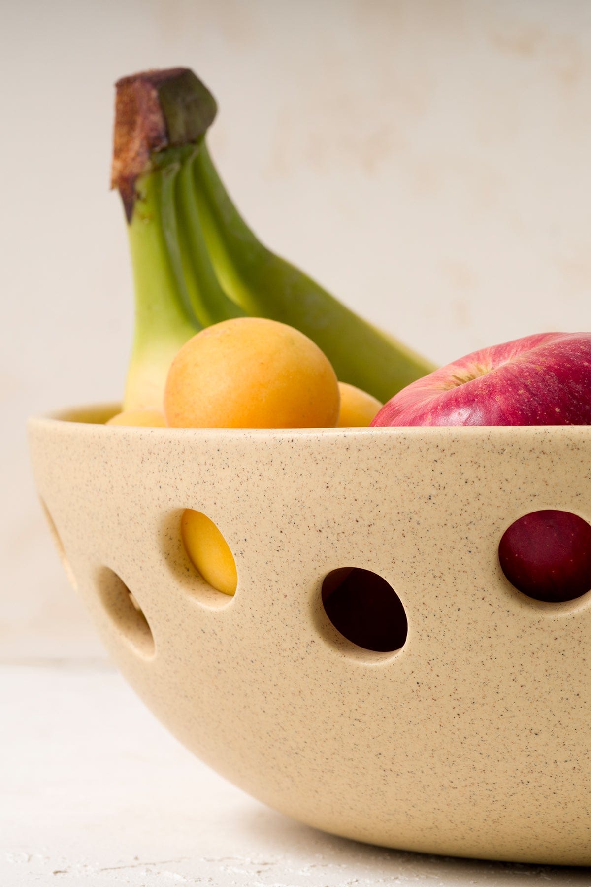 Satin Matte Beige Handmade Oval Small Bowl 8605