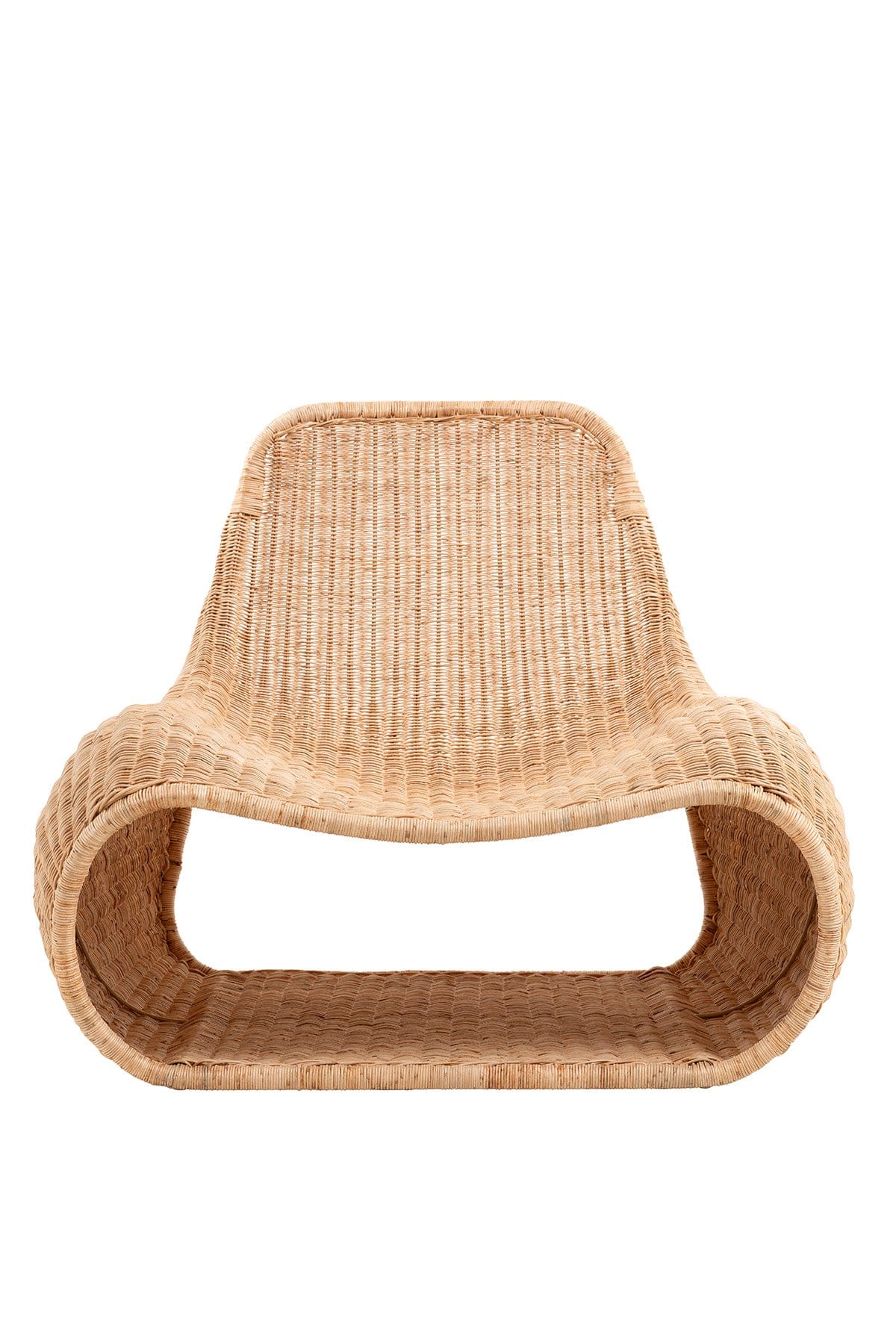 Savia Wrought Iron and Rattan Weave Custom Form Armchair 10113