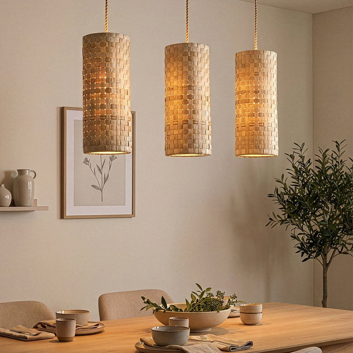 Savia Special Banana Tree Woven Chandelier 56cm 10122
