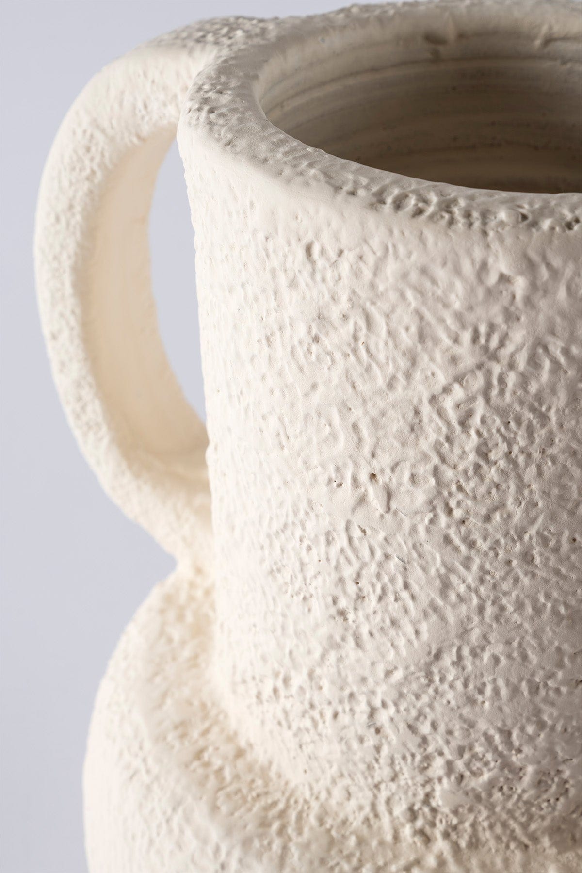 Savia Ceramic White Pottery Vase 10135
