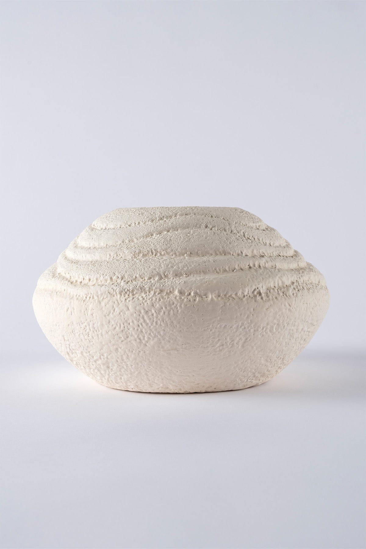 Savia Ceramic Circular White Vase 10132