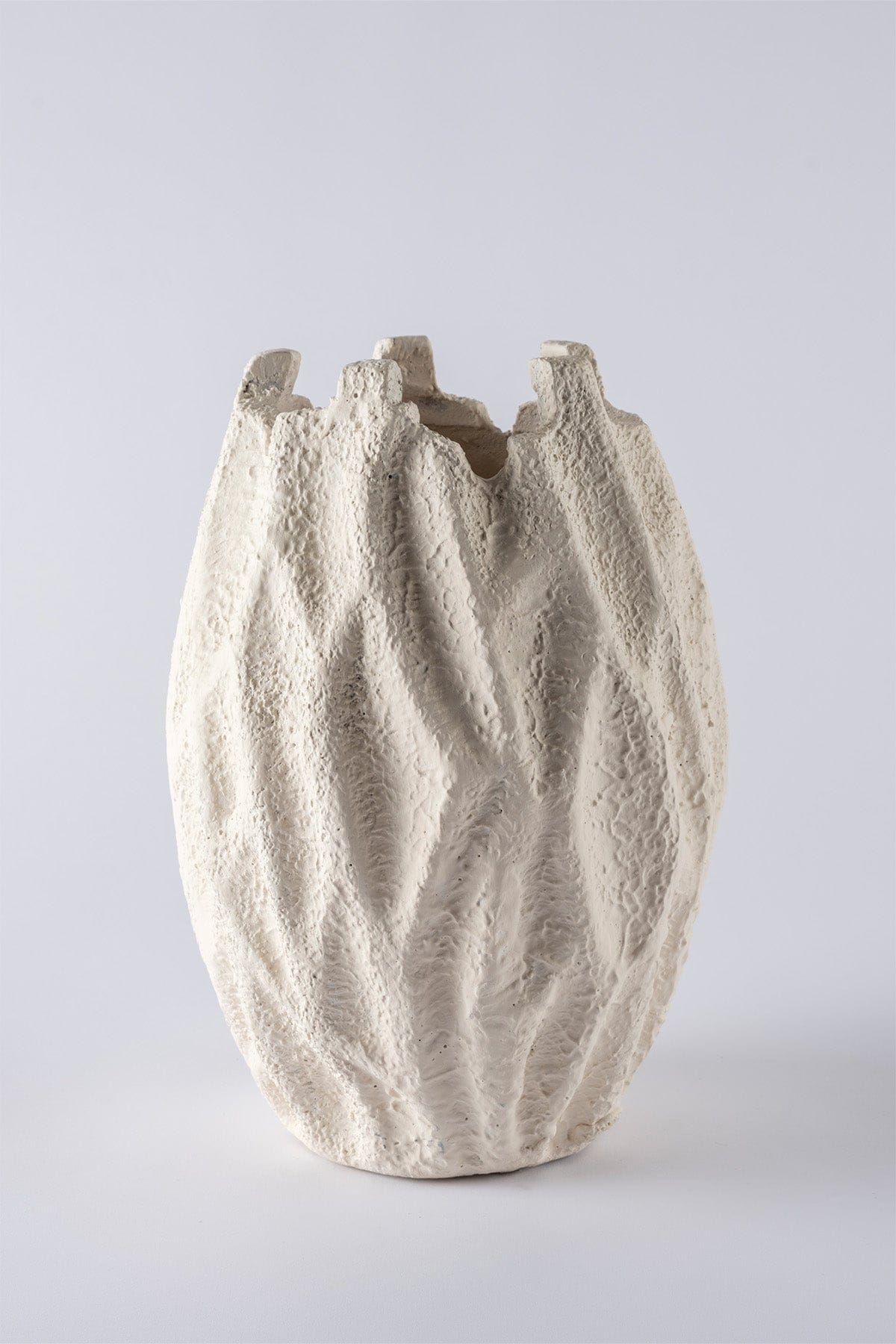 Savia Ceramic Special Form White Vase 10129